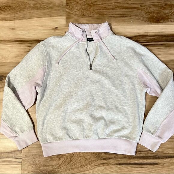 L.A. Hearts Grey and Purple Cropped Sweatshirt Women’s Small - Picture 1 of 4